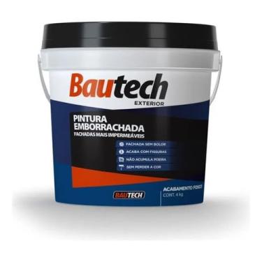 Imagem de Tinta Acrílica Emborrachada Fosco 4kg Bautech (Grafite)