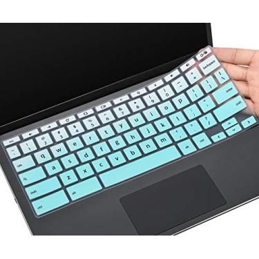 Imagem de CaseBuy Capa de teclado para HP Chromebook 11A G8 / G8 EE / 11MK G9 / 11MK G9 EE, HP Chromebook 11 11a-na0010nr/21nr/30nr/40nr/50nr/60nr, HP Chromebook x360 11 G3 EE, Ombre Mint