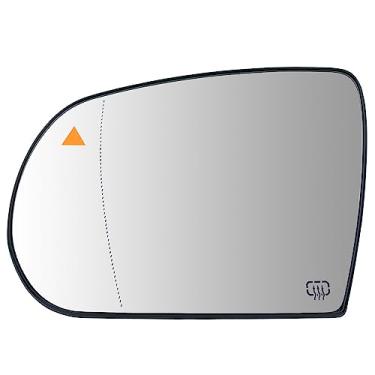 Imagem de Retrovisor lateral esquerdo do motorista de reposição para Jeep Cherokee 2014-2019 Jeep Compass 2017-2021 – Para Jeep Cherokee Jeep Compass espelho lateral com suporte traseiro e sistema de detecção de ponto cego