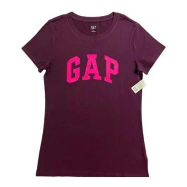Imagem de Camiseta Gap Vinho Feminina-Feminino