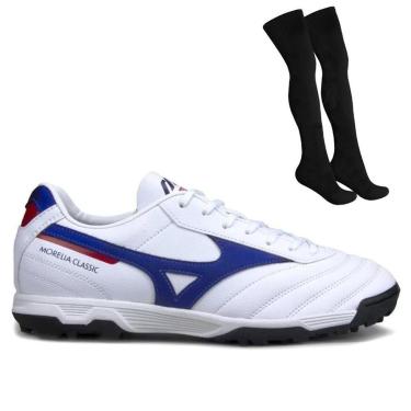 Imagem de Kit Chuteira Society Mizuno Morelia Classic + Mei-Masculino