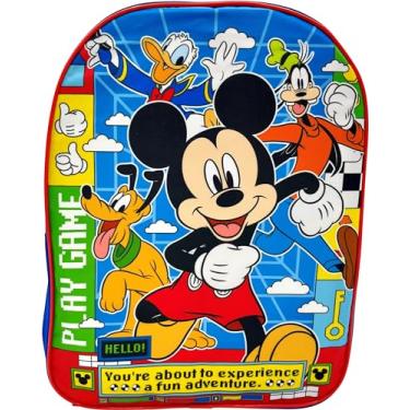 Imagem de Ruz Mochila escolar de 38 cm licenciada para crianças, Multicor, Large, Mickey Mouse