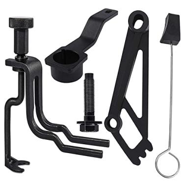 Imagem de Kit de ferramentas de reparo de motores, ferramenta de compressão de mola de válvula, ferramenta de posicionamento de cambota, ferramenta de retenção de Phaser, ferramenta de bloqueio de cadeia de temporização, parafuso de polia de cambota para motores Ford 4,6L 5,4L 6,8L 3V