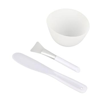 Imagem de Conjunto de tigelas de mistura de máscara facial, kit de ferramentas de mistura de máscara facial com tigela de máscara facial, espátula de silicone e pincéis de rosto macios premium