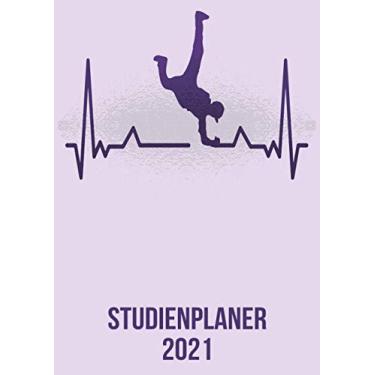 Imagem de Studienplaner 2021: DIN A4 Kalender von 01/2021 - 12/2021 1 Tag = 1 Seite mit großem Tageskalender und großartiger Übersicht. Monatsübersicht, ... / breakdance tanz heartbeat herzschlag