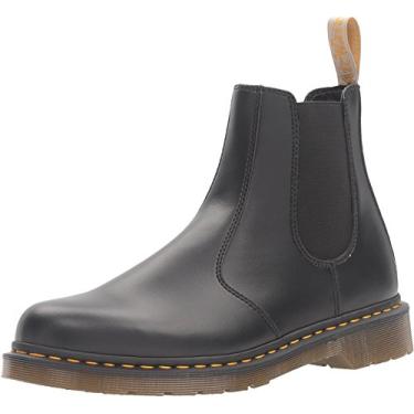 Imagem de Bota masculina Dr. Martens 2976 Cambridge Brush Chelsea Vegan, Black Felix Rub Off, 6 Women/5 Men
