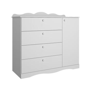 Imagem de Comoda Bebe Permobili Provençal encanto 04 gavetas MDF