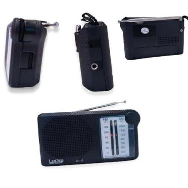 Imagem de Mini Rádio Bolso Portátil Stereo Am Fm mK-13 Entrada de Fone De Ouvido