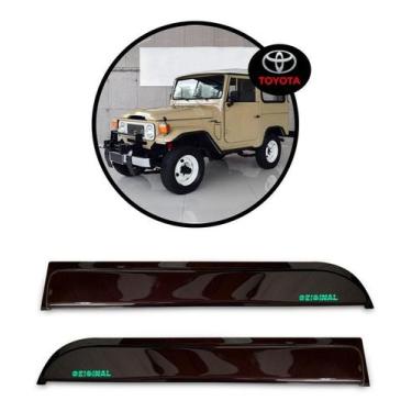 Imagem de Calha De Chuva Toyota Bandeirante Acrílica Fume - Original Calhas