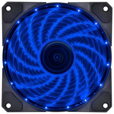 Imagem de Cooler Fan 120mm 15 Leds Azul 12v 4 Pinos Gaming Gabinete - Vinik