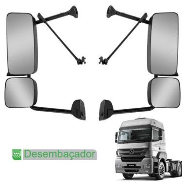 Imagem de Retrovisor com Auxiliar p MB Axor Atego c Desembaçador LD LE - Fabbof