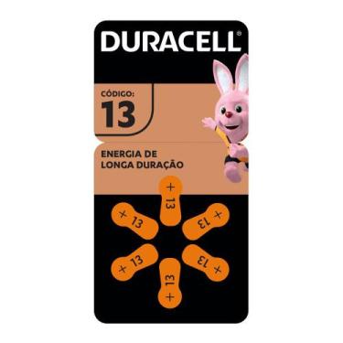 Imagem de Pilha Duracell Auditiva 13 com 6 Unidades