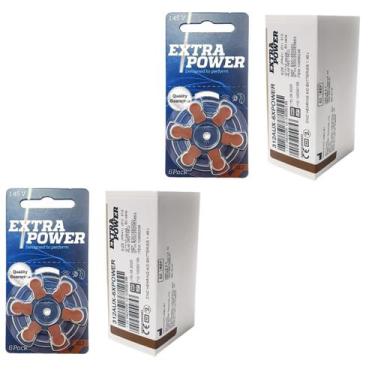 Imagem de 120 Pilhas Baterias 312 PR41 Aparelho Auditivo Extra Power 20 Cartelas
