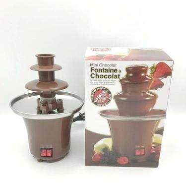 Imagem de Fonte Torre Cascata Mini Fondue Chocolate 3 Camadas 110v Confira - FON