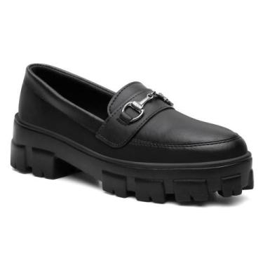 Imagem de Mocassim Feminino Tratorado Corrente Moderno Casual - Rubim Calçados, 