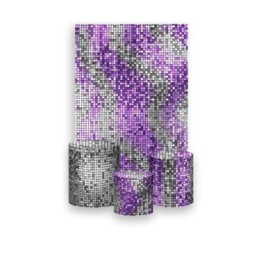Imagem de Painel De Festa Vertical 1,50 x 2,20 + Trio De Capas Cilindro - Efeito