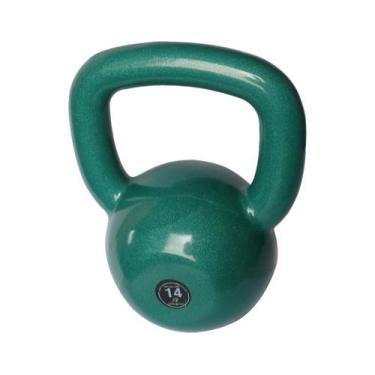 Imagem de Kettlebell Emborrachado Treinamento Funcional Fitness 14,0kg - ANILHAS