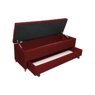 Imagem de Recamier Com Auxiliar Super King Suede(1.93X0.50) - Genki Kenko, VERME