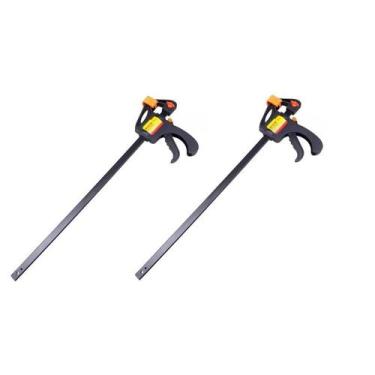 Imagem de Kit 2 Grampo Sargento Aperto Rápido 900mm 36 Pol. Marcenaria - OMEGA