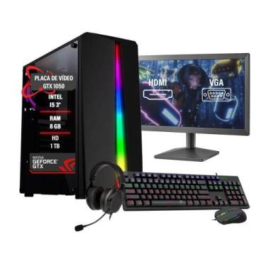 Imagem de Pc Gamer Completo I5 3 Gtx 1050 8Gb Ram Hd 1Tb Ssd 120Gb - Tech Fusion