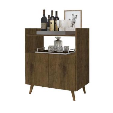 Imagem de Buffet Retro Suíça 2 Portas Jequitibá J&A Móveis, Único