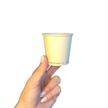 Imagem de Kit Copo Fibra Bambu 110ml Biodegradável Térmico - 500un - Anders Pack