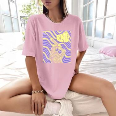 Imagem de Camisa Camiseta Feminina Estampada Enf Vacina 100% Algodão Fio 30.1 Pe