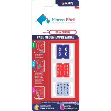 Imagem de Etiquetas Vade Mecum Gran Cursos - Matérias - Marca Fácil, Empresarial