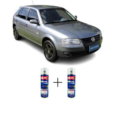 Imagem de SPRAY AUTOMOTIVO Cinza Cosmos VW + SPRAY VERNIZ 300ML - Sherwin Willia
