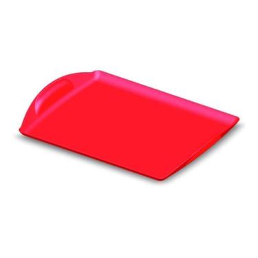 Imagem de Bandeja Plástica Cozinha Refeição - Usual Utilidades, Vermelho
