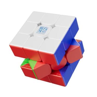 Imagem de Moyu RS3M V5 2023 Magnetic Cube, Stickerless Adjustable Elasticity Magnetic 3x3 Budget Cube, Professional Cube Smooth & Fast Cube