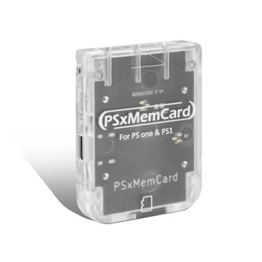 Imagem de Cartão de memória PS1 com cartão micro SD de 512 MB, cartão de memória de jogo de alta velocidade para console PS1 e PS One, suporta atualização de firmware e salva dados do jogo transparentes