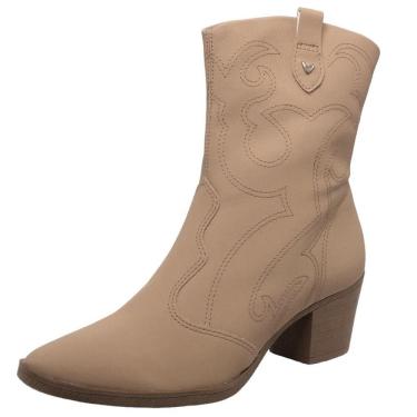 Imagem de Bota Feminina Country Salto Médio Cano Baixo Mississipi