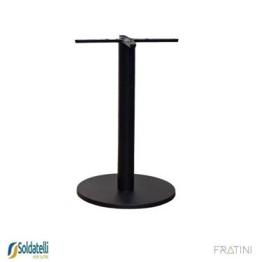 Imagem de Base Mesa Pisa para tampo até 70cm nas cores Branco Preto e Inox - Fra
