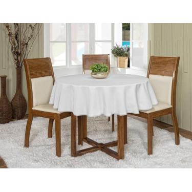Imagem de Toalha De Mesa Oxford Redonda 1,45m Várias Cores Buffet - Actual Decor