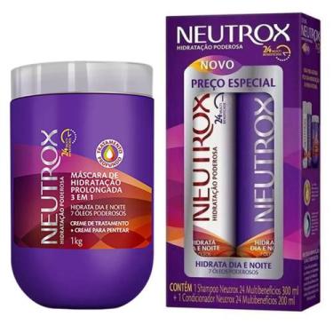Imagem de Kit Neutrox 24 Multibenefícios + Creme de Tratamento 3 em 1 - 1kg