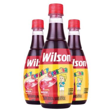 Imagem de 03Un Xarope Artificial Sabor De Groselha 500Ml Para Bebidas Sobremesa 