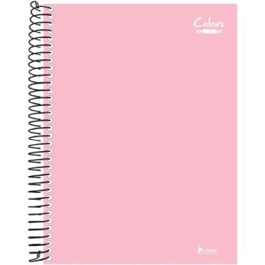Imagem de Caderno 1X1 Capa Dura Neutro Rosa Pastel 96 Folhas - Pacote com 4 Unid