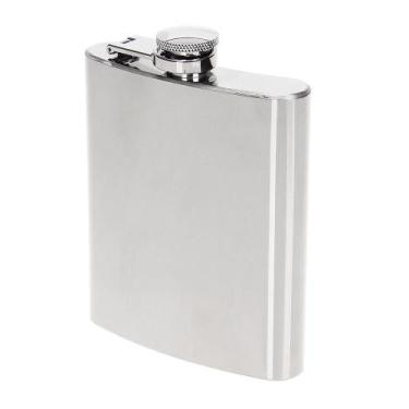 Imagem de Cantil de Bolso Porta Bebidas Aço Inox 207ml Rodeo West 21568