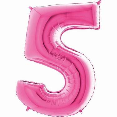 Imagem de Balão Metalizado Pink para Aníversário Festa Casamentose Mêsversáio Ta