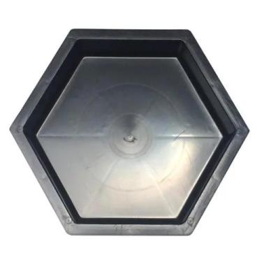 Imagem de Kit 06 Unidades Forma Plástica Sextavada Lisa Bloquete 30x30x8cm - FP0