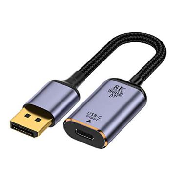 Imagem de xiwai Cabo HDTV tipo C fêmea USB-C 3.1 para DisplayPort DP 1.4 Sink 8K @60hz 4K@120hz para tablet, telefone, laptop