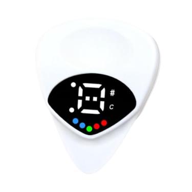 Imagem de Milageto Afinador de guitarra portátil, calibração de passo, peça de guitarra, afinador eletrônico digital para e outros instrumentos de cordas