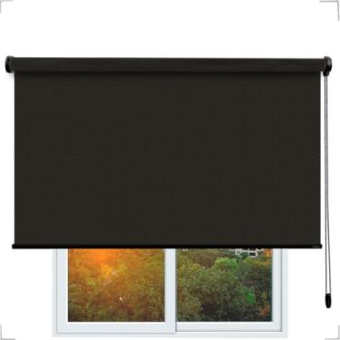 Imagem de Cortina Persiana Rolo Tela Solar 1% 1,45 (lar) X2,20 (alt) (Marrom)