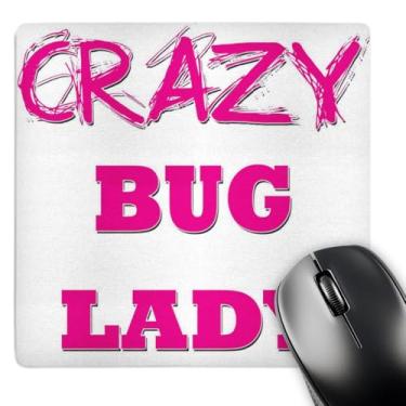 Imagem de 3dRose Mouse pad Crazy Bug Lady, 20 cm x 20 cm (mp_174954_1)