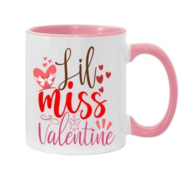 Imagem de SpreadPassion Caneca de café Lil Miss Valentine, presente para namorado e namorada, ideia de presente de dia dos namorados, presente para marido e esposa, ideia de presente de aniversário do dia dos