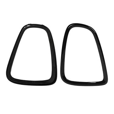 Imagem de Quadro de Cobertura da Luz Traseira, Preto Brilhante um par 51132296296 51132296297, Quadros Decorativos de Luz Traseira para Mini R56 R57 R58 R59