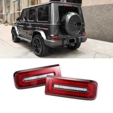 Imagem de BINB ROAD 2 peças de luzes traseiras LED 4639065301 4638201964 4638202064 compatível com Mercedes-Benz W463 G500 G55 AMG G550 G65 AMG, lente fumê