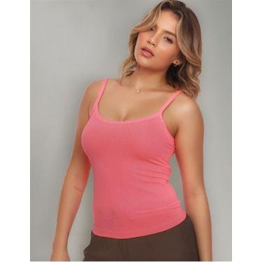 Imagem de Blusinha Alcinha Regata Fitness Canelada Básica Confortável - MC Digit