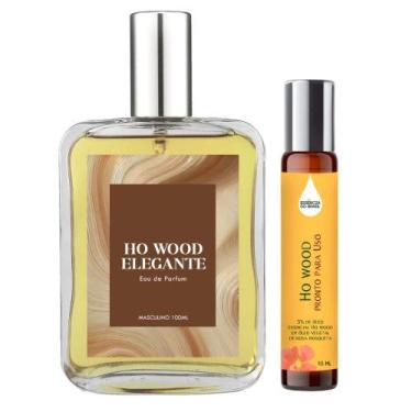 Imagem de Perfume Ho Wood Elegante Homem 100ml + Óleo Essencial 10ml - Essência 